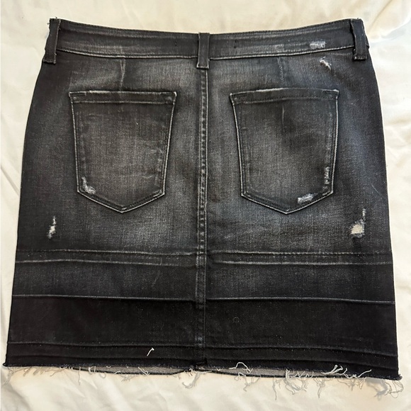 JBRAND WOMENS BLACK DENIM MINI SKIRT - Picture 2 of 4